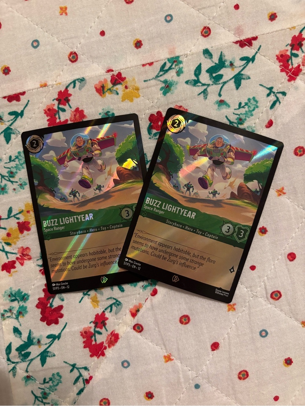 Buzz lightyear AMC exclusive Lorcana cards